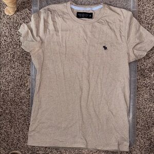 Abercrombie & Fitch Tan Short Sleeve Tee